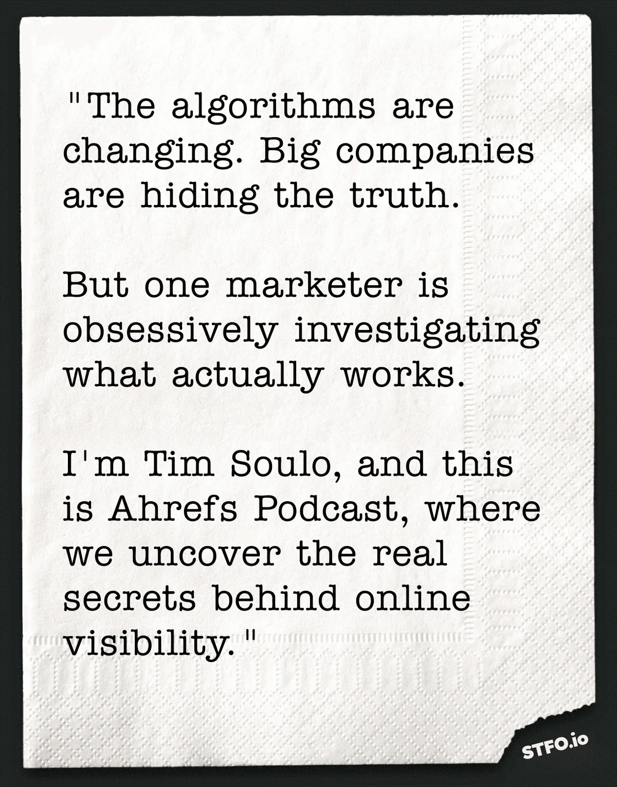 Example podcast intro script weaving the monster narrative into every episode