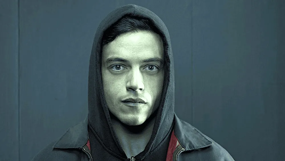 Elliot Alderson from Mr. Robot, the alter ego inspiration for the podcast rebrand