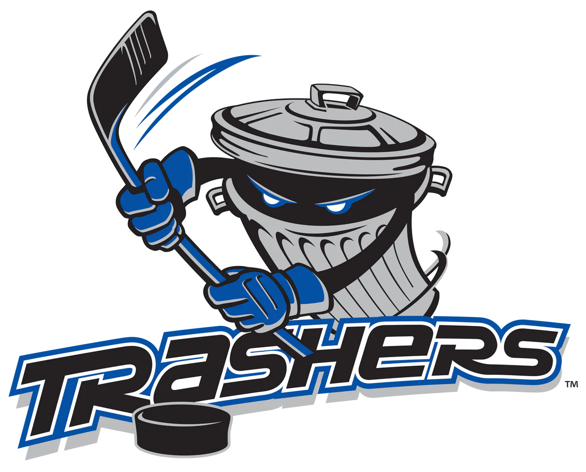 The Danbury Trashers logo.52