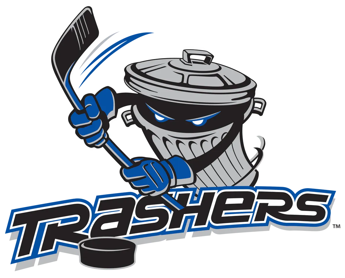 The Danbury Trashers logo.52