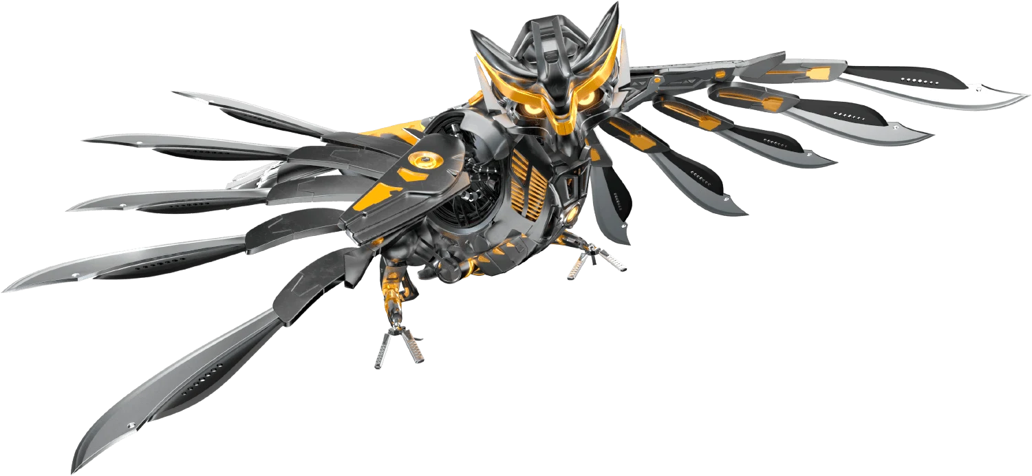 Cybereason mascot: The Defender Owl (anchored by the "League of Defenders" owl cast: Protector, PreventID, Detectia, Respondor)