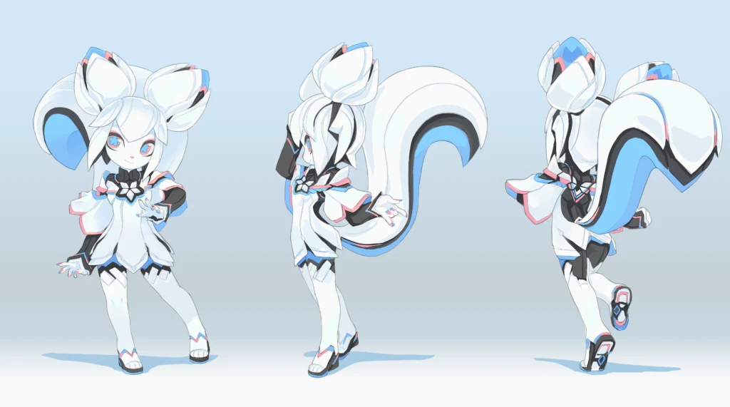 Krita mascot: Kiki the Cyber Squirrel