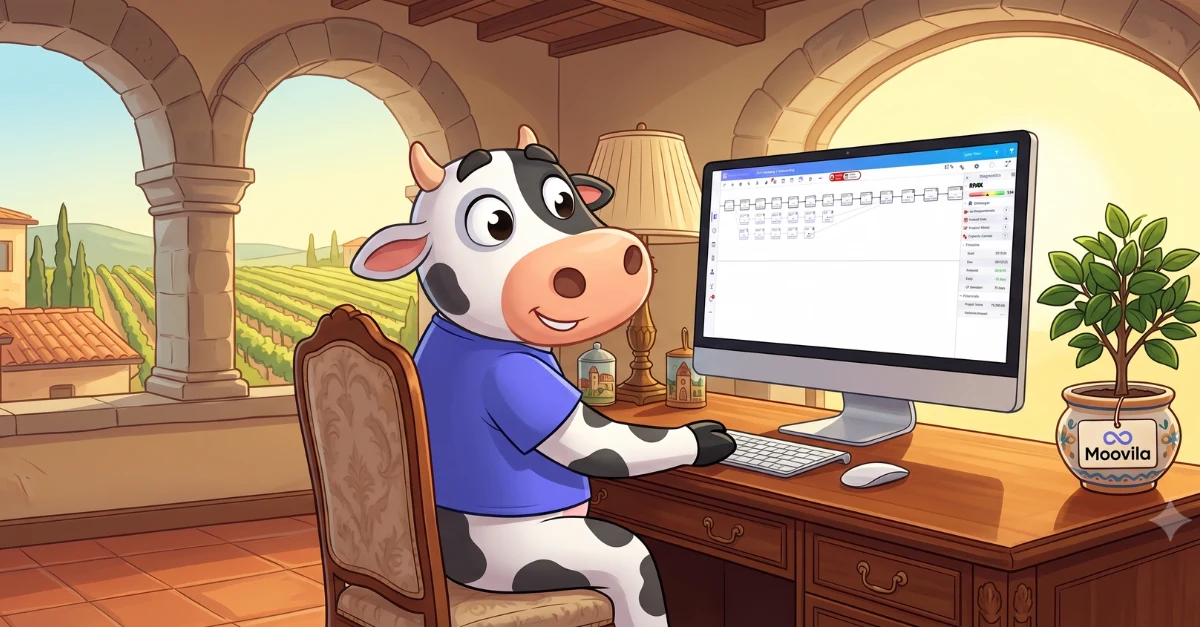 Moovila mascot: Mirabelle