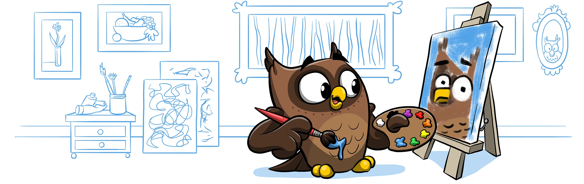 ReadMe mascot: Owlbert