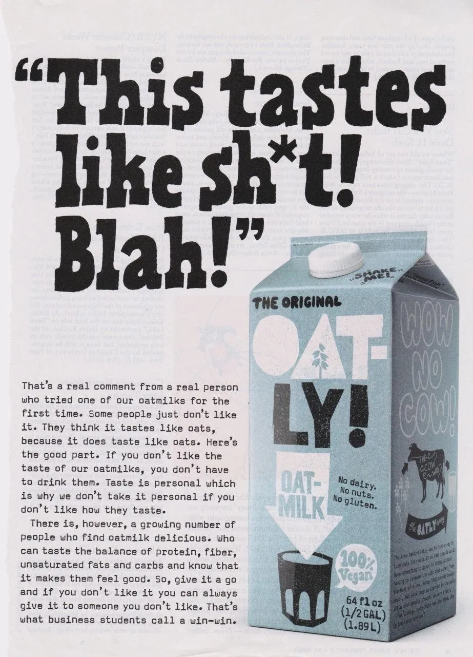 OAT-LY is an example of how to stand out from competitors using the pratfall effect