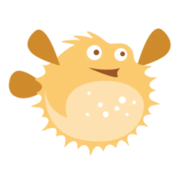 Chauncey McPufferson, Bitly's pufferfish mascot.