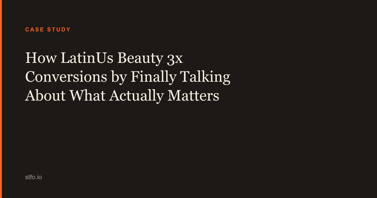 Actually Latin How LatinUs Beauty 3x Conversions by Finally Talking About What ...